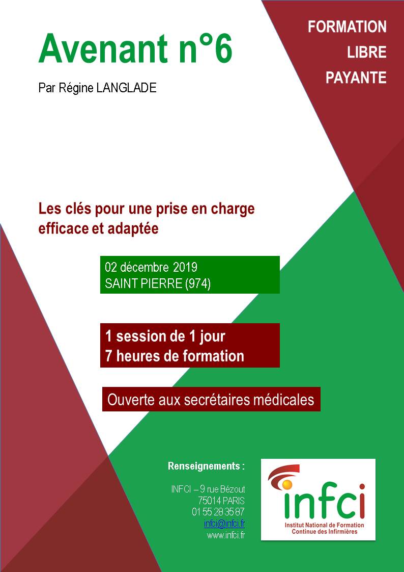 Affiche NGAP + avenant n°6 le 2 décembre 2019 à St-Pierre